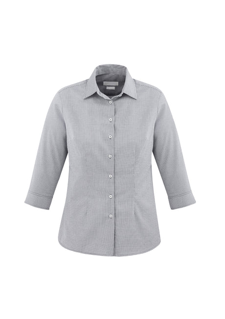 Stylish Ladies Jagger ¾/S Shirt in Silver, Size 20, featuring breathable fabric and a flattering tailored fit.