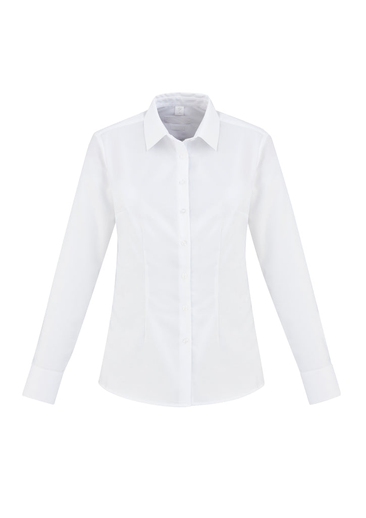Ladies Regent L/S Shirt - White - Size 6