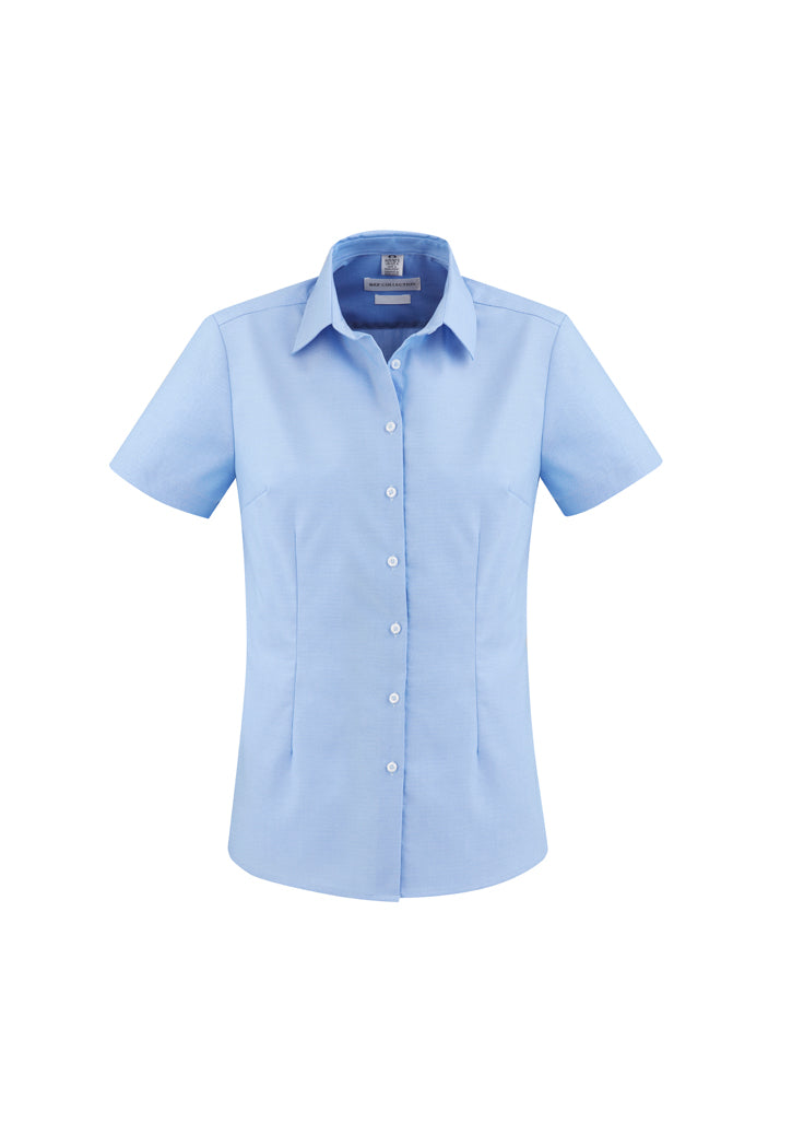 Ladies Regent S/S Shirt - Blue - Size 8