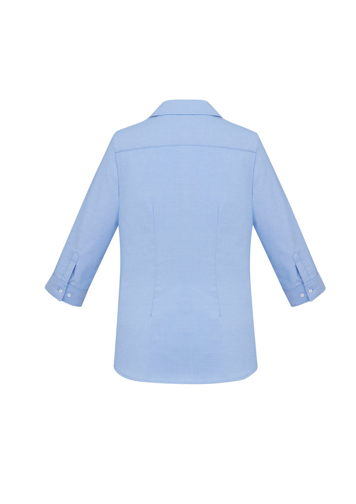 Ladies Regent Âľ/S Shirt - Blue - Size 6