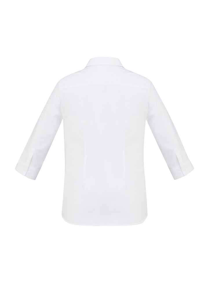 Ladies Regent Âľ/S Shirt - White - Size 8