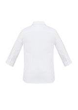 Elegant white Ladies Regent shirt in size 20, crafted from wrinkle-resistant cotton with herringbone weave for a stylish fit.