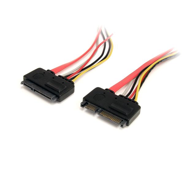 30cm (12in) 22-Pin SATA power and data extension cable for easy, reliable connections in PC builds and upgrades.