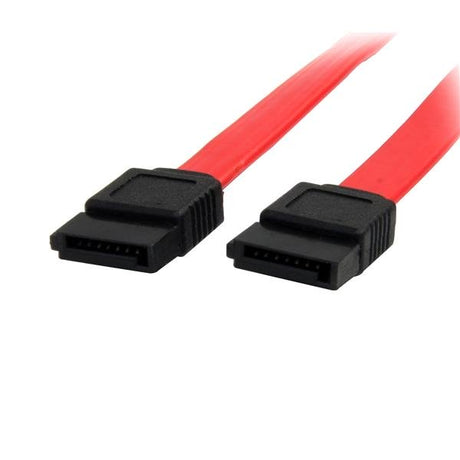 High-performance 45cm SATA cable with dual 7-pin connectors, supporting up to 6Gbps speeds for seamless device connectivity.