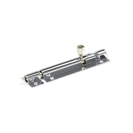 75mm Brass Plated Socket Bolt with a chrome finish, ideal for durable fastening in various indoor and outdoor applications.
