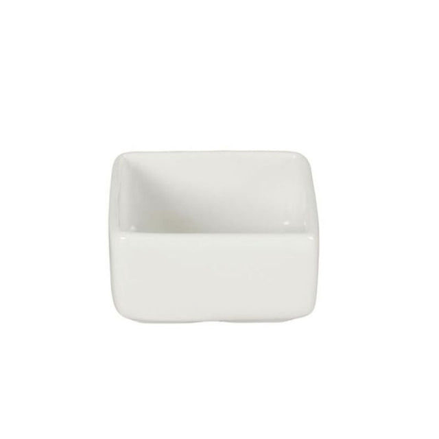 Set of 6 modern 5cm square dishes, perfect for serving condiments, snacks, or as mini prep bowls.