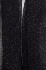 Soft Pleat Lurex in BLACK; luxurious, lightweight fabric with shimmering threads, perfect for elegant outfits and accessories.