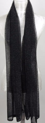 Soft Pleat Lurex in BLACK, a luxurious lightweight fabric with shimmering threads, perfect for elegant outfits and accessories.