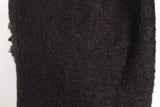 Luxurious black shawl, 220x50+2x4cm, lightweight blend of 40% polyester and 60% acrylic for elegant layering year-round.