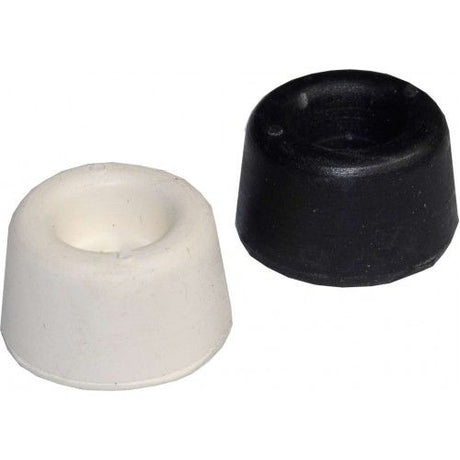 Rubber seat buffers with a 20mm diameter, ideal for noise reduction and protection in various applications.