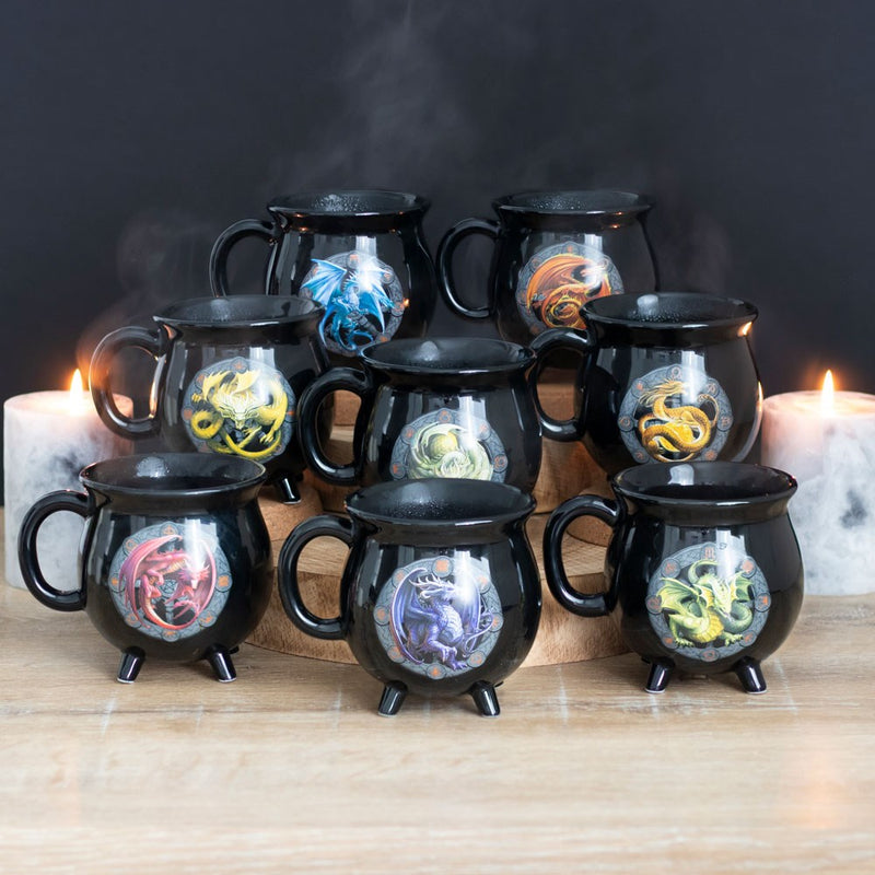 Mabon Colour Changing Cauldron Mug by Anne Stokes