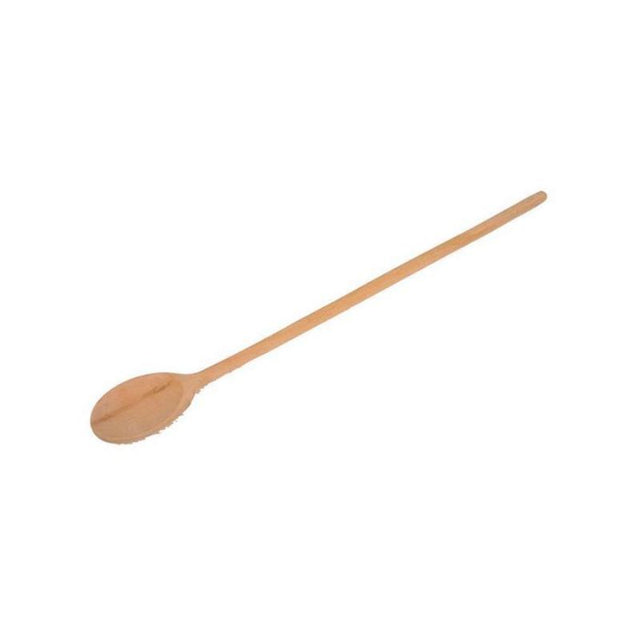 Dexam beech wood spoon, 40cm long, ergonomic design for mixing and stirring, ideal for all cooking tasks.