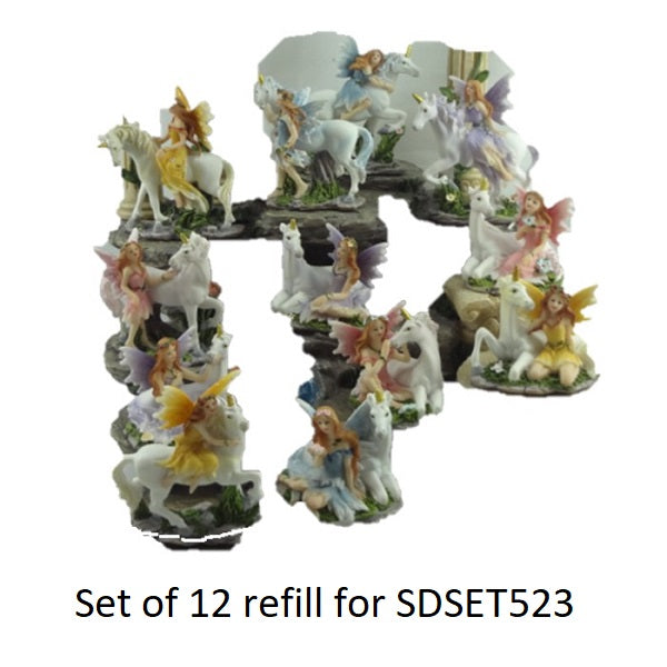 Set of 12 Fairy Refill pods, each 8x7.6x4.2 cm, designed for SDSET523 cleaning solution.