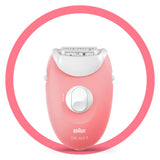 Braun Silk-epil SE3176 Corded Epilator with 20 tweezers, massage rollers, and Smartlight for effective, pain-free hair removal.