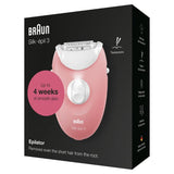 Braun Silk-epil SE3176 Corded Epilator with 20-tweezer system and Smartlight for efficient, long-lasting hair removal.