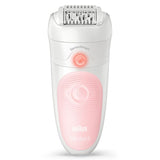 Braun Silk-épil 5-516 Wet & Dry Epilator with High Frequency Massage Cap for gentle, effective hair removal and long-lasting smooth skin.