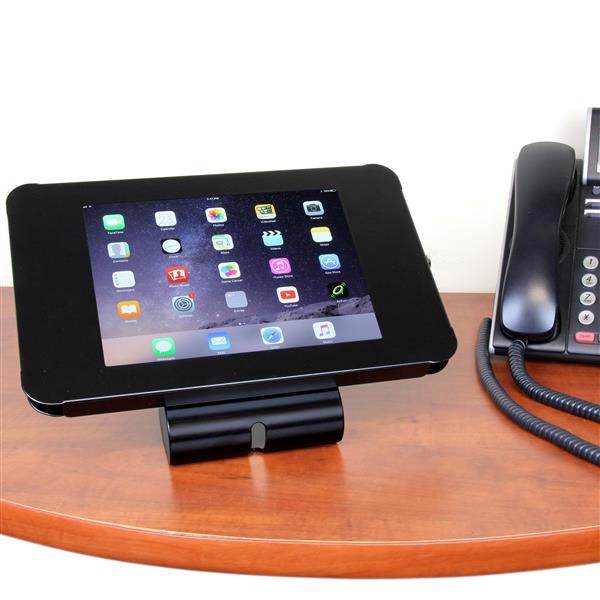 Lockable Tablet Stand for iPad - Desk or Wall Mountable - Steel