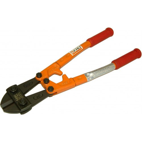 Seiki 14" bolt cutters with 6mm capacity, featuring ergonomic grips for precision cutting of tough materials.