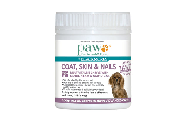 Kangaroo-based chews for pets, promoting healthy skin, shiny coat, and strong nails with essential nutrients and Omega fatty acids.