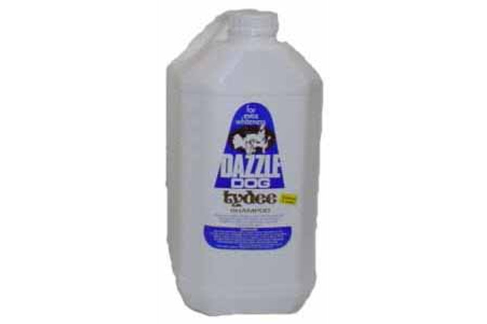 Vet Remedies Dazzle Dog White Shampoo in 5L for brightening and safely cleansing white dog coats without harsh chemicals.