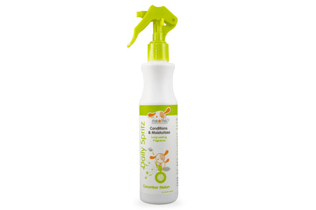 Nootie Daily Spritz in Cucumber Melon, a moisturizing pet spray for a fresh, shiny coat and healthy skin.