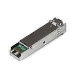 MSA compliant Gigabit Fiber SFP transceiver module supporting 1000Base-SX with LC connector, 550m max distance, hot-swappable.