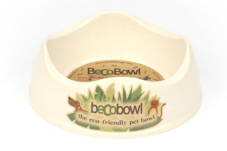 Small BecoBowl for dogs, 17cm diameter and 500mL capacity, designed for eco-friendly feeding.