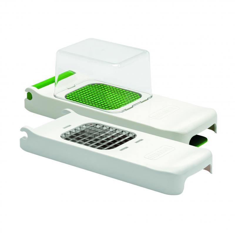 Alligator Chopper Set 2 In 1: ergonomic kitchen tool featuring 28 sharp stainless steel blades for safe, quick, and mess-free chopping.