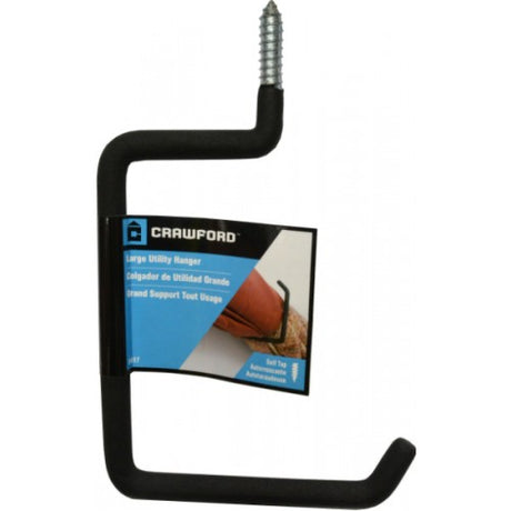 Super Hooks Utility Hanger with vinyl cushion coating, holds up to 22kg for efficient indoor and outdoor organization.