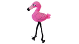 Colorful Mad Cat Flingin' Flamingo cat toy, 15.9 cm, filled with catnip and silvervine for engaging feline play.