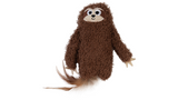 Plush Mad Cat Sloth Kicker toy for cats, 23.6cm, encourages kicking and pouncing, filled with catnip and silvervine.