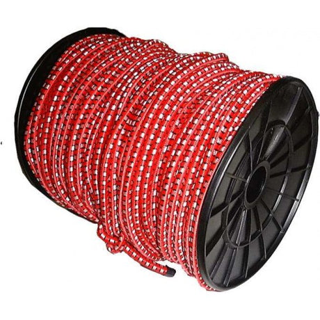8mm x 100m assorted color shockcord with durable bungee design for versatile outdoor, DIY, and cargo applications.