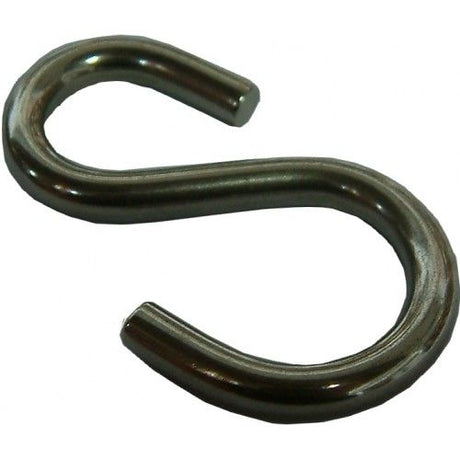 Blunt Steel Zinc Plated S. Hooks - Durable and versatile hooks for organizing and hanging items, dimensions 3mm x 25mm.