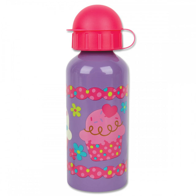 Stylish stainless steel drink bottle with a cupcake design, BPA-free, perfect for kids and eco-friendly hydration.