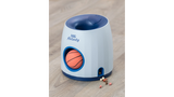 Interactive Dog Activity Ball designed for mental stimulation with treat output, encouraging foraging behavior while playing.