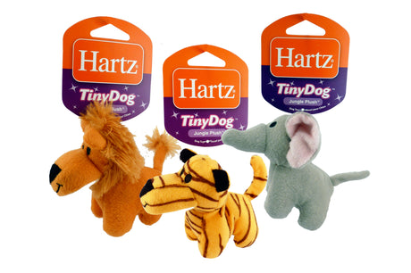 Soft, lightweight jungle-themed plush toy with a squeaker, perfect for tiny dogs and puppies. Safari fun awaits!