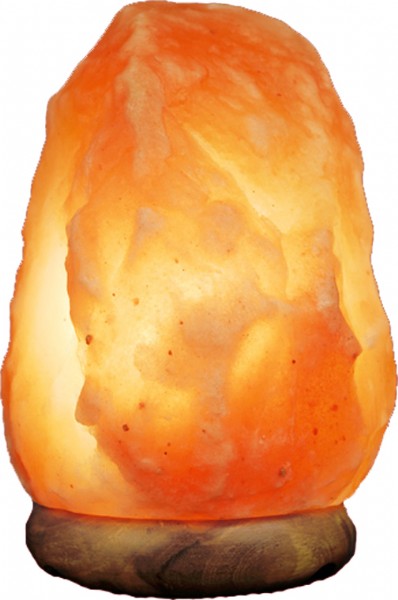 Himalayan salt lamp (1-2kg) with warm glow, dimmer, and air-purifying properties, perfect for relaxation and home decor.