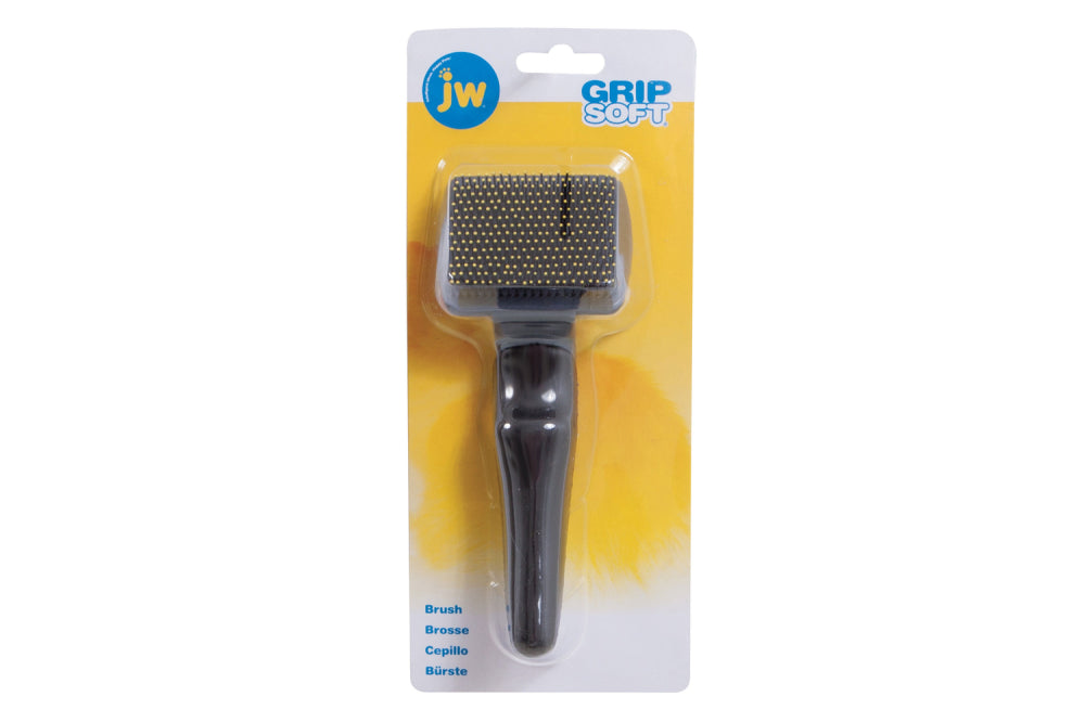 Soft-pin cat brush designed for gentle grooming, prevents shedding and hairballs, promotes relaxation, ideal for all cat breeds.