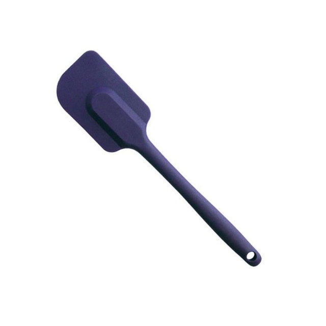 Purple silicone spatula, 27 cm, flexible and hygienic, ideal for mixing and flipping, safe for non-stick surfaces, dishwasher safe.