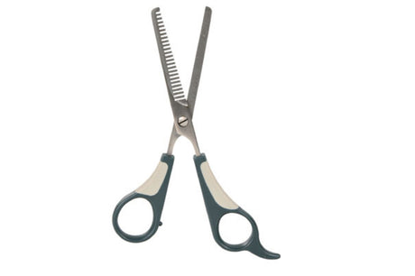 Trixie Thinning Scissors 18cm for precise dog grooming, ideal for blending and de-matting various coat types.