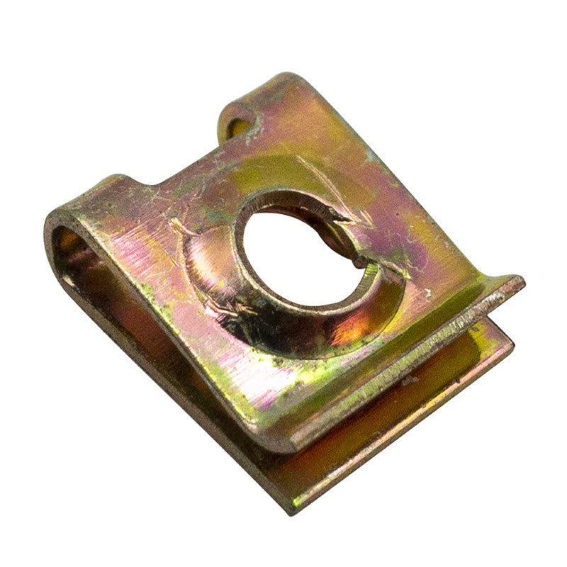 Champion 8G U-Type speed nut 100-pack, zinc passivated steel, designed for reliable fastening in various applications.