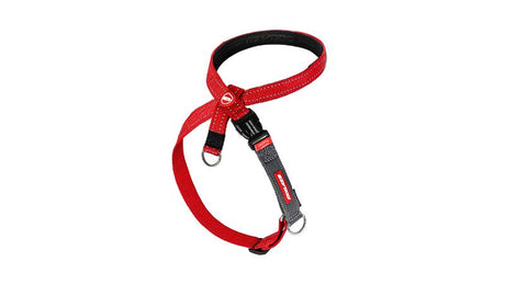 Red XS ED Crosscheck Harness for dogs, featuring an innovative no-pull design, girth checking system, and secure fit.