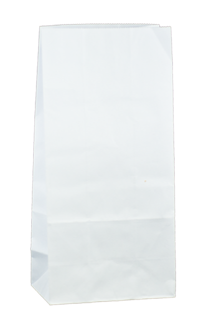 White paper bags (500 count) sized 21x10cm with a 5cm gusset, perfect for gifts, favors, and decorating for events.