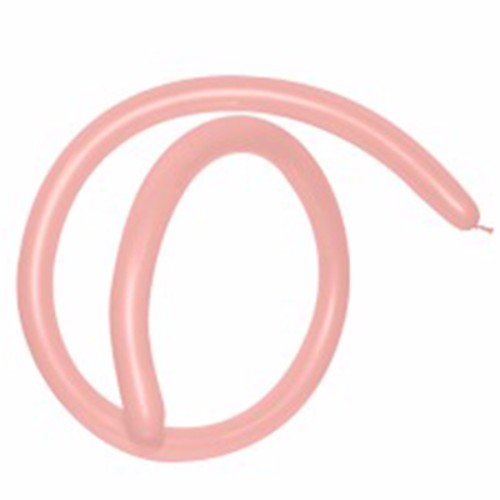 Peach blush latex modelling balloons, pack of 50, perfect for crafting unique shapes and party decorations.