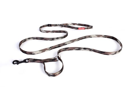 Ezy Dog Vario Leash Lite in Camo, a multi-functional leash for small dogs, featuring reflective trim and adjustable lengths.