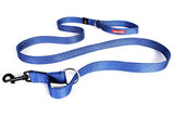 Ezy Dog Vario Leash Standard in Blue, a multifunctional leash with adjustable lengths and reflective stitching for safety.