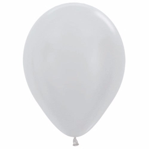 Balloons - Metallic Pearl Silver  - Pack of 25