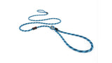 Light blue ED Luca dog leash, 170cm long, sturdy climbing rope, quick slip-on design for walks and training sessions.