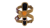 Stylish corduroy dog harness for small breeds, featuring custom EVA chest support and easy adjust straps for comfort.