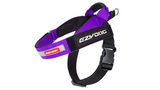 Purple ED Express XL Dog Harness with EVA pads, reflective trim, and grab handle for comfort and safety in outdoor activities.